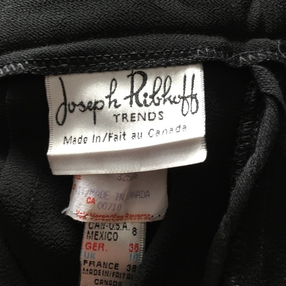 Joseph Ribkoff floor length black halter dress size 8. - Picture 12 of 12